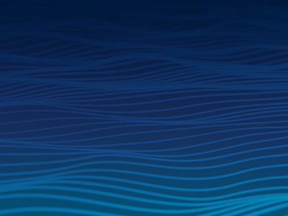 waves illustration with blue overlay