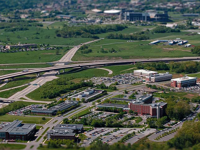 An aerial photo of Penn State's Innovation Park