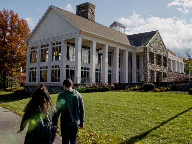 Students walking on the Penn State Behrend campus