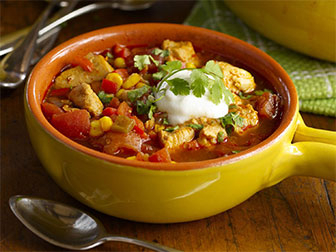 Broth-based soups like chicken tortilla soup are an example of the type of foods that make up the Volumetrics plan.
